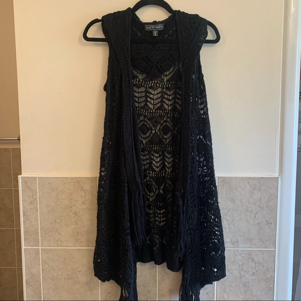 Black Knit Shawl